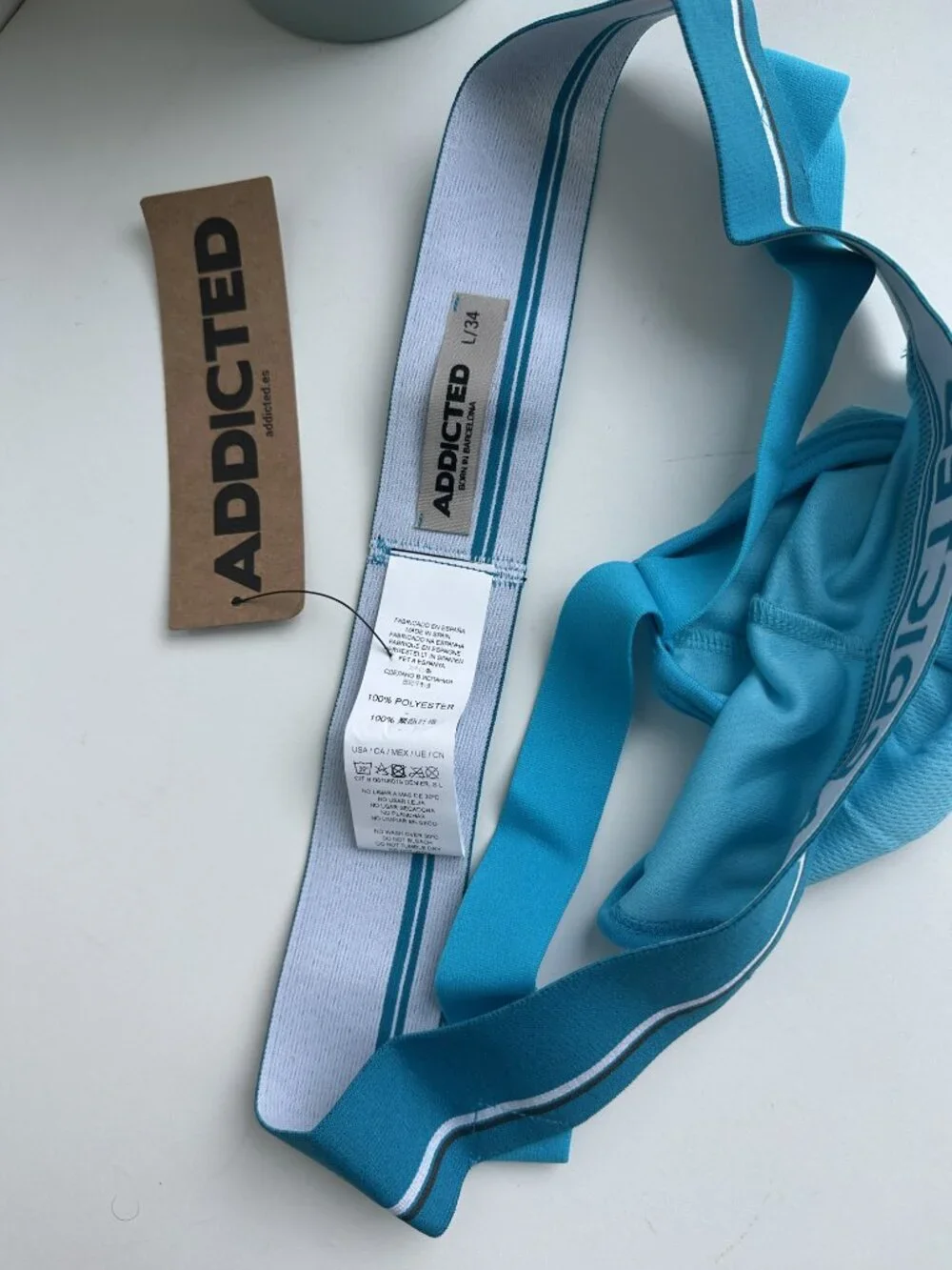 Addicted - Basic Jockstrap - Turquoise Blue (L)